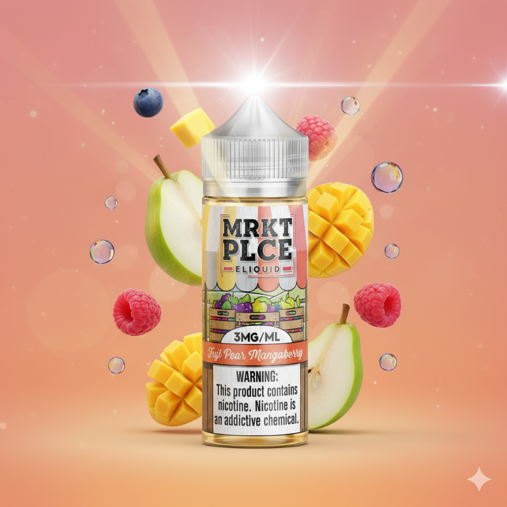 Fuji Pear Mango Berry – MRKT PLCE E-Liquid 100ML